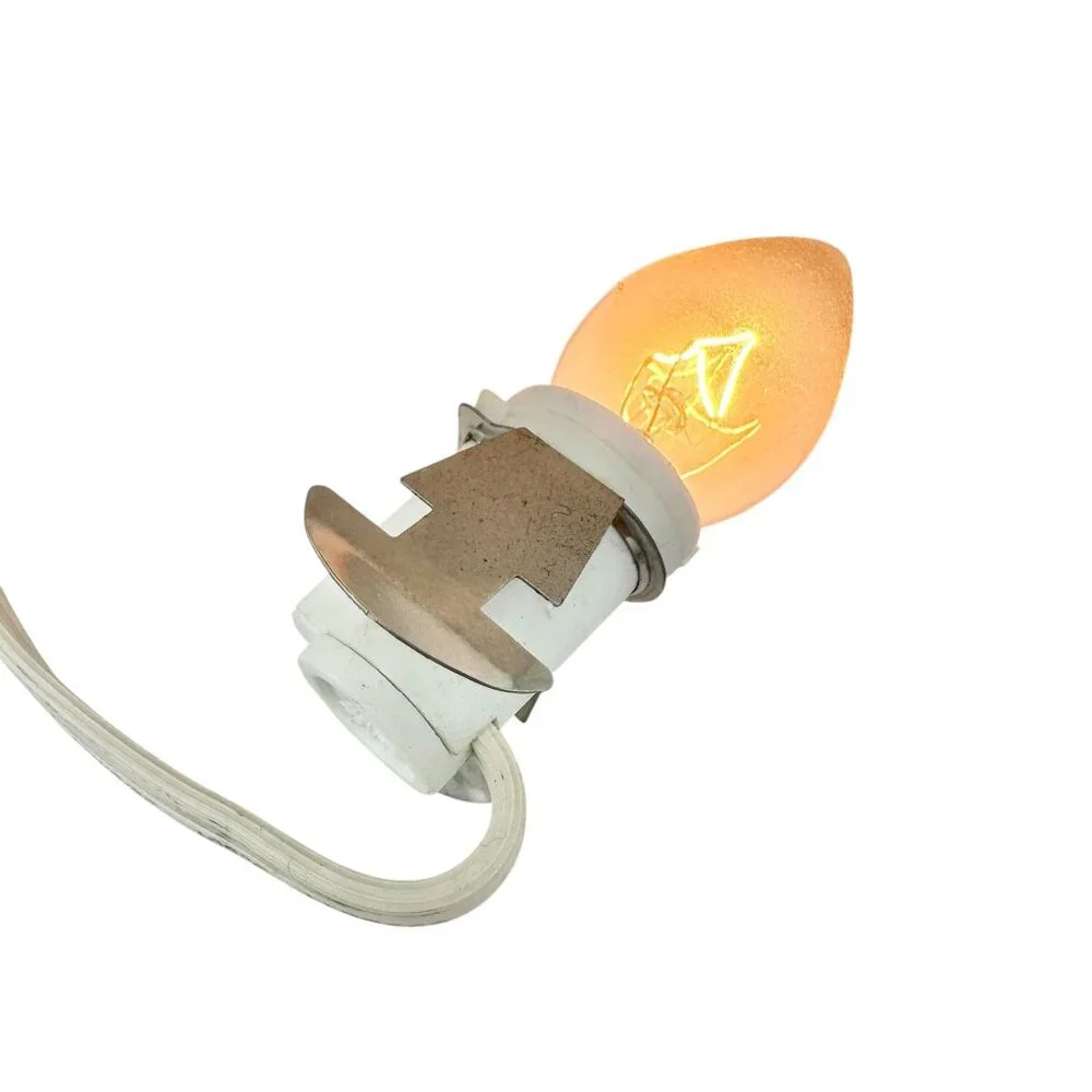 Lighthouse With Cottage Table Lamp Decoration With Lightbulb and Switch 10 x 8